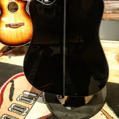 Takamine GD30CE-12 BLK G30 Series 12-String Dreadnought Cutaway Acoustic/Electric Guitar Gloss Black image 5