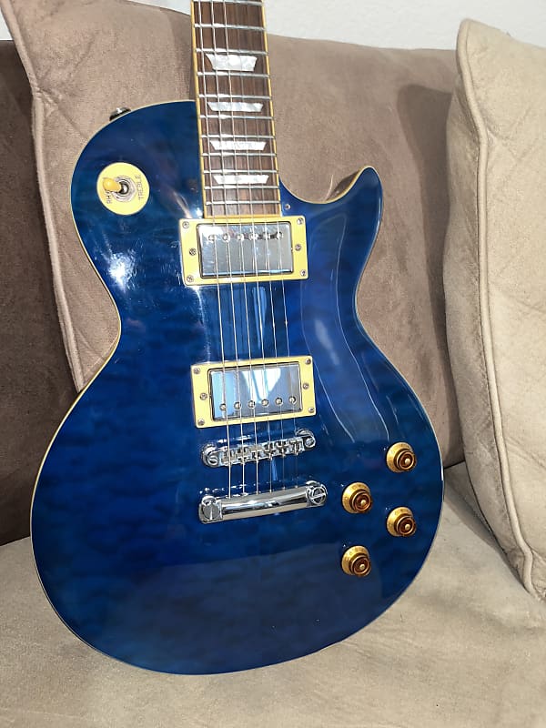 GrassRoots G-LP-60SQM - Blue Quilted Maple