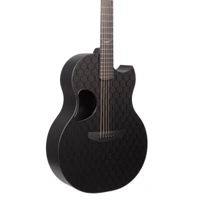 McPherson Sable Carbon Fiber Guitar with Honeycomb Weave Top and Black Hardware image 7