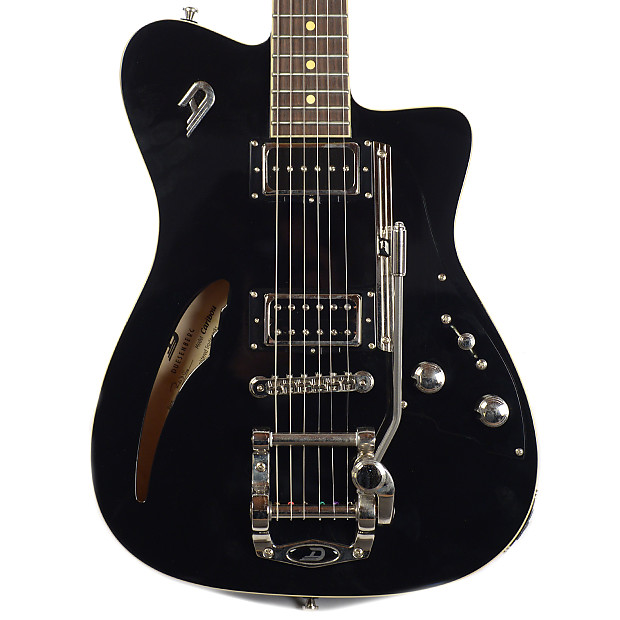 Immagine Duesenberg Caribou 6-String Chambered Electric Guitar Black - 1