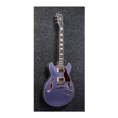 Ibanez AS Artcore 6-String Hollow Body Electric Guitar (Metallic Purple Flat, Right-Handed) image 3