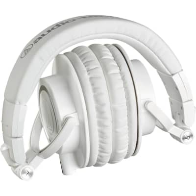 Audio-Technica ATH-M50xWH Professional Monitor Headphones, White image 3