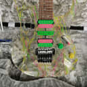 Ibanez JEM 20th Anniversary Steve Vai!  NOS Unplayed 1 Owner 80's colors Swirl and LNG LED lights!