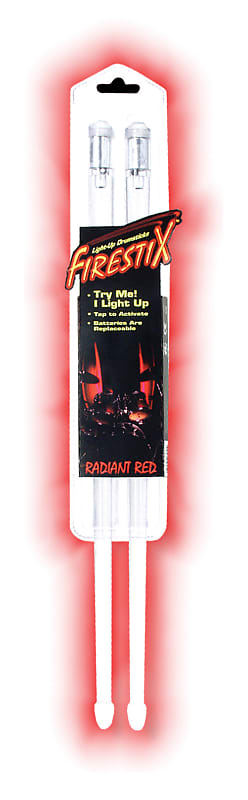 Grover Firestix Radiant Red Drumsticks image 1
