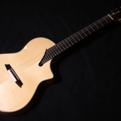 Martinez MSCC-14MS SOLID spruce/Flame Maple nylon string guitar for sale