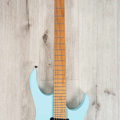 Balaguer Select Diablo Retro 27-Fret Guitar, Roasted Maple Fretboard, Hardtail, Cerulean Blue image 4