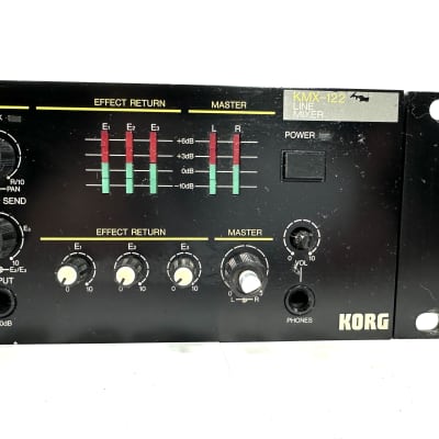 Korg Kmx-122 keyboard mixer 12 channel 1987 - Black image 1