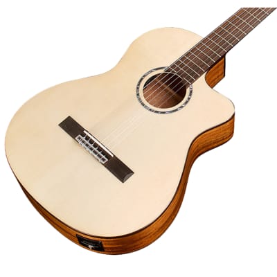 Cordoba Fusion 5 Natural Acoustic Electric Classical Guitar, Solid Spruce Top image 2
