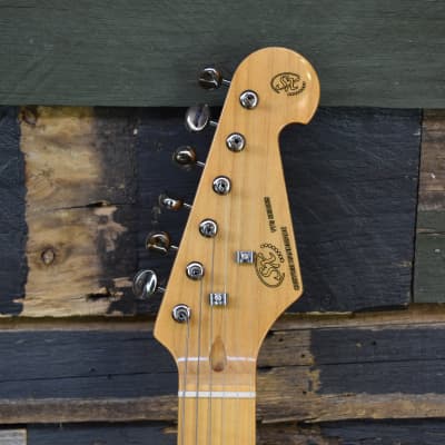 SX Vintage Series VET50 Tele Style Electric Guitar - Butterscotch Blonde image 5