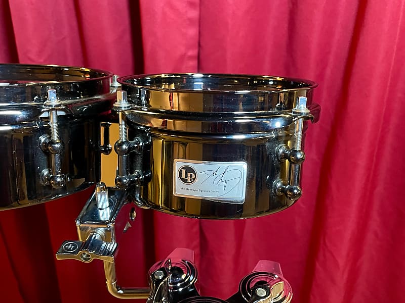 LP John Dolmayan Signature Mini Timbales Black Latin | Reverb