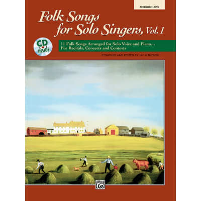 Folk Songs For Solo Singers, Vol. 1 with CD - Medium Low Voice image 1