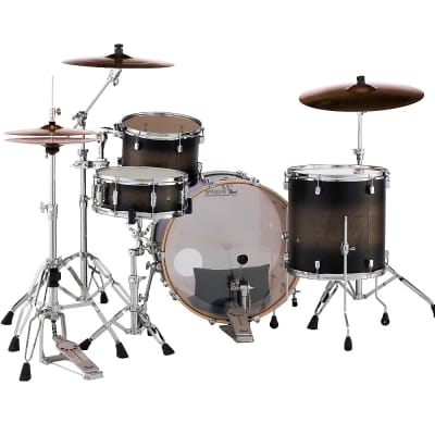 Pearl Decade Maple Satin Blackburst Set 24x14/13x9/16x16 3pc Shell Pack  Kit Drums +HP930S Hardware image 5