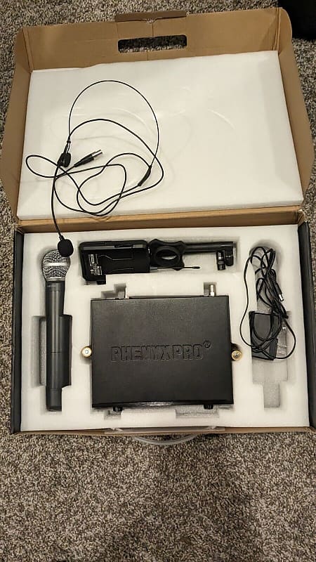 Wireless　Mic　Wireless　System,　Phenyx　Pro　Microphone　Reverb　PTU-71　Set　1H1B　Dual