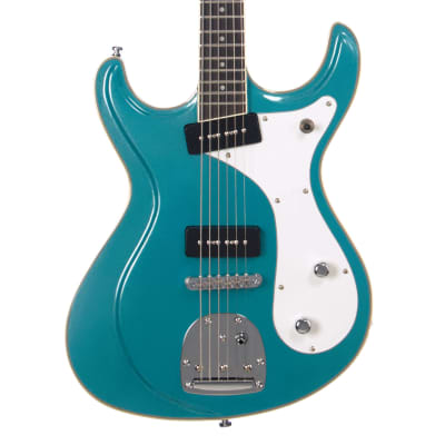 Eastwood Guitars Sidejack Baritone DLX - Metallic Blue - Deluxe Mosrite-inspired Offset Electric Guitar - NEW! for sale