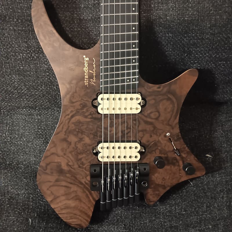 Strandberg Boden Walnut Prog NX7 Bare Knuckle Pickups | Reverb