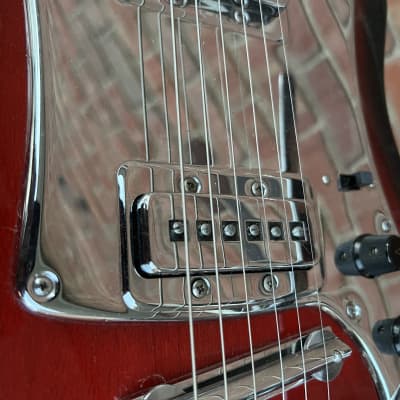 Teisco Sorrento E-10 Offset Electric Guitar 1960’s - Red Burst image 10
