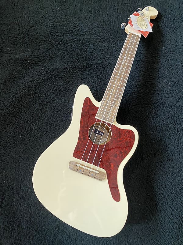 Fender Fullerton Jazzmaster Ukulele Olympic White #CAU2133494 image 1
