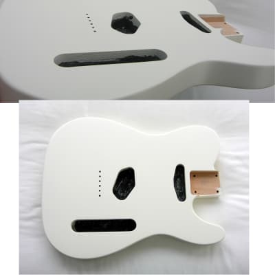 Telecaster Body / OLYMPIC WHITE/ 2-Piece Alder Nitro SATIN / (Fender Tele Specs) image 1