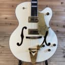 Gretsch G6136T-MGC Michael Guy Chislett Signature Falcon With Bigsby Electric Guitar - Vintage White