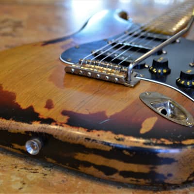 American Fender Stratocaster Sunburst Relic Noiseless Pickups image 20