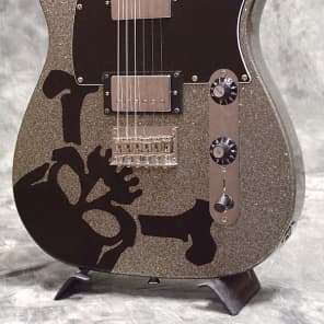 Squier by Fender Telecaster Skull Silver Dark Silver Sparkle