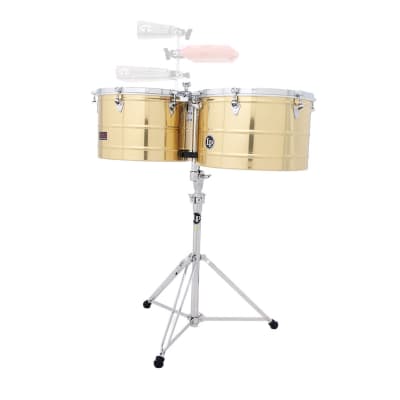 Latin Percussion Prestige 15" and 16" Thunder Timbale - Brass