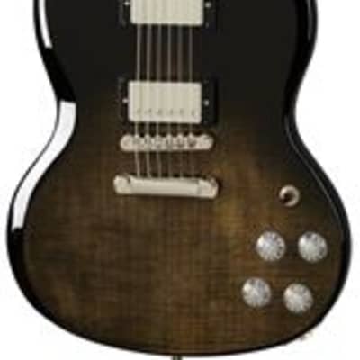 Epiphone SG Modern Figured Electric Guitar Trans Black Fade image 1