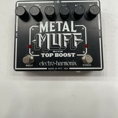 Electro Harmonix Metal Muff With Top Boost Distortion Guitar Effect Pedal image 1