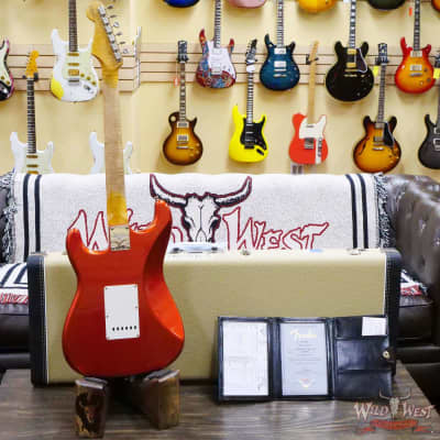 Fender Custom Shop Limited Edition 1959 59' Special Stratocaster Flame Maple Neck Journeyman Relic Super Faded Candy Apple Red image 10