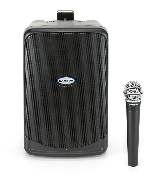 Samson Expedition XP40iw Rechargeable Portable PA Speaker w/ iPod Dock and Wireless Handheld Mic image 1