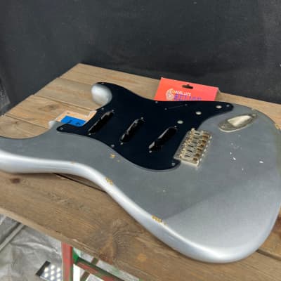 Real Life Relics Strat® Stratocaster® Body Aged Inca Silver #1 image 4
