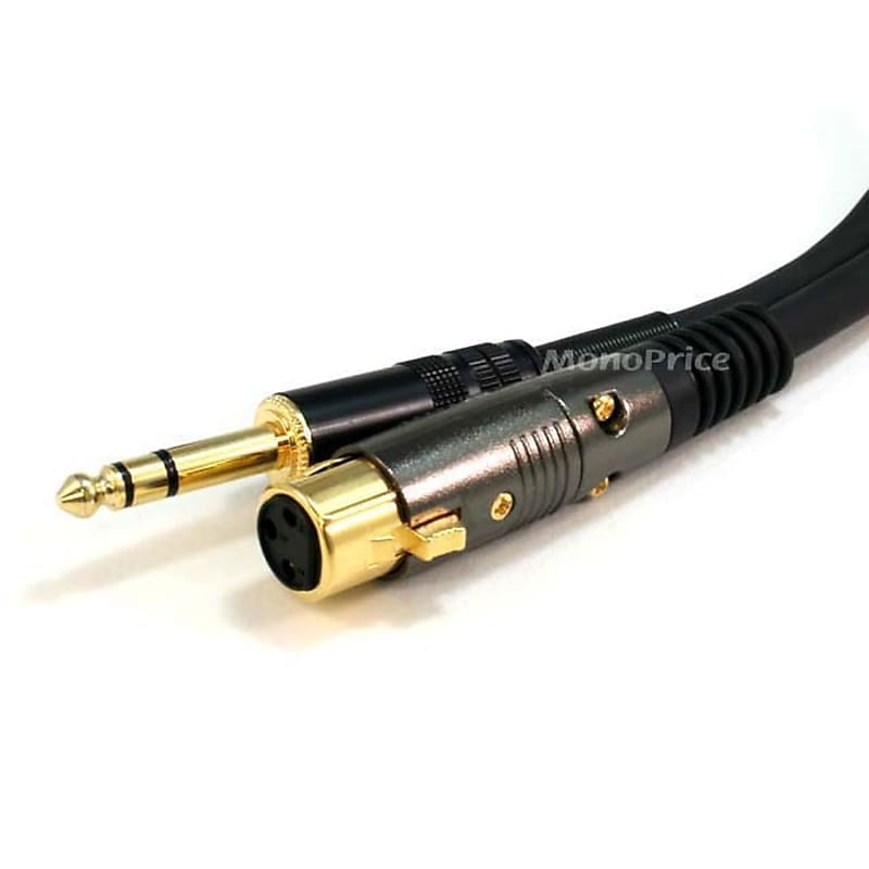 Stage Right by Monoprice 15ft XLR Male to XLR Female 16AWG Cable