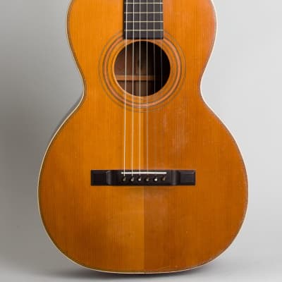 Chase Flat Top Acoustic Guitar, made by Lyon & Healy (1910), ser. #1287, black tolex hard shell case. image 3