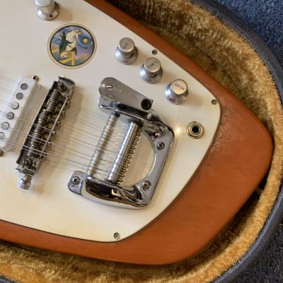 Vox Phantom XII vintage electric 12 string guitar Mid 1960s Brown image 4