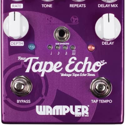 Wampler Faux Tape Echo V2 Delay Electric Guitar Effects Pedal for sale