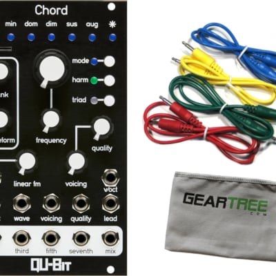 Qu-Bit Chord v2 Polyphonic Oscillator Eurorack Synth Module w/ Cloth and 4 Cables image 1