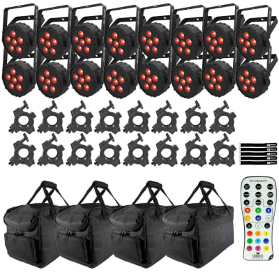 Chauvet DJ SlimPAR T6BT Compact Bluetooth Wash Lights with Professional Gear  Bags Package