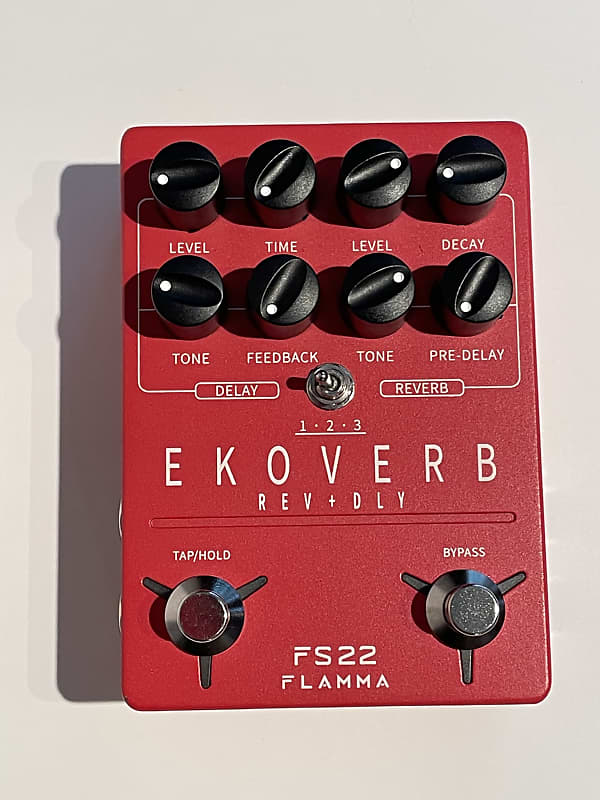 【新品】FLAMMA FS22 EKOVERB REV+DLY FLAMMA FS22 Ekoverb Guitar Stereo Dual Reverb Delay Effects