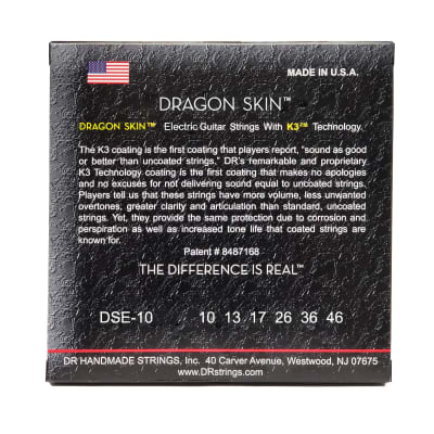 DR Strings Dragon Skin Clear Coated Electric Guitar Strings: Medium 10-46 image 5
