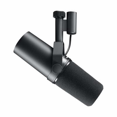 Mint Shure SM7B Vocal Dynamic Microphone for Broadcast, Podcast & Recording, XLR Studio Mic for Music & Speech, Wide-Range Frequency, Warm & Smooth Sound, Rugged Construction, Detachable Windscreen - Black