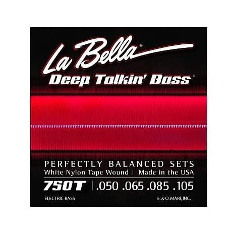 Cuerdas de bajo La Bella 750T Deep Talkin' White Nylon L 50-105 image 1
