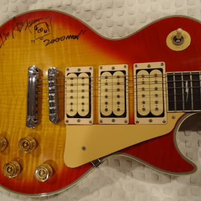 ULTRARARE,ONE-Of-A-KIND"SIGNED"Gibson Ace Frehley KISS Les Paul Cherry Sunburst Guitar,ClosetClassic image 7