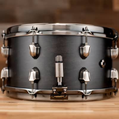 Mapex Black Panther Hydro 13 X 7 Maple Snare Drum, Flat Black Transparent Lacquer (B Stock) image 4