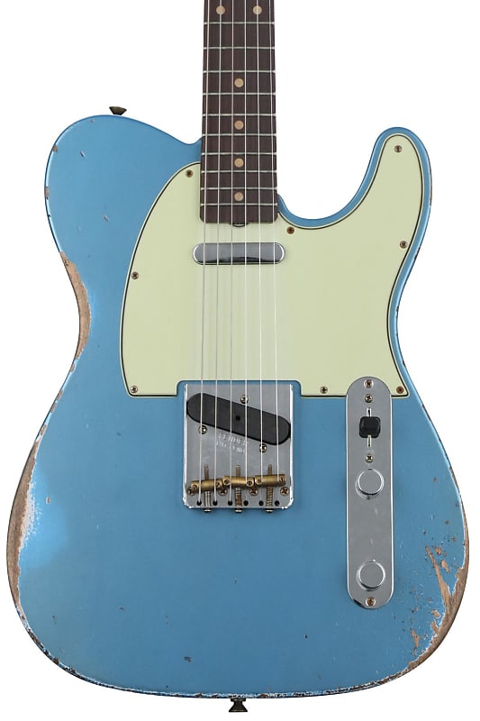 Fender Custom Shop Limited-edition '61 Telecaster Relic Electric Guitar - Aged Lake Placid Blue image 1