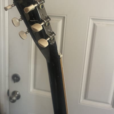 Hot-Rodded! Kay 7020 Classical Guitar 1960’s - USA - High-Gloss Sponge Pattern Refin - Royal Blue Nitro image 12