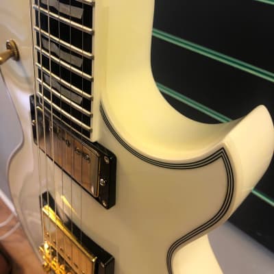 ESP Standard Series Eclipse-I CTM SD Snow White 2012 Electric Guitar image 6
