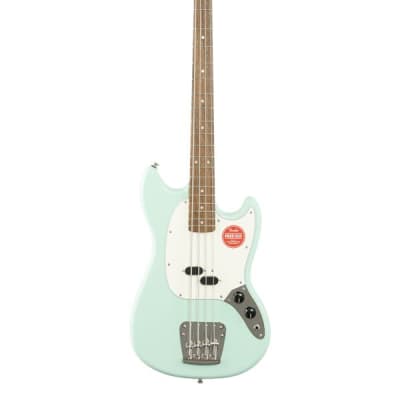 Squier Classic Vibe 60s Mustang Bass Indian Laurel Neck Surf Green image 2