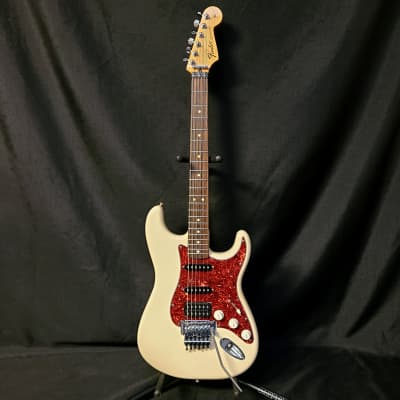 Used Fender Standard Stratocaster HSS w/ Locking Tremolo w/ Bag - Arctic White 030924 image 3