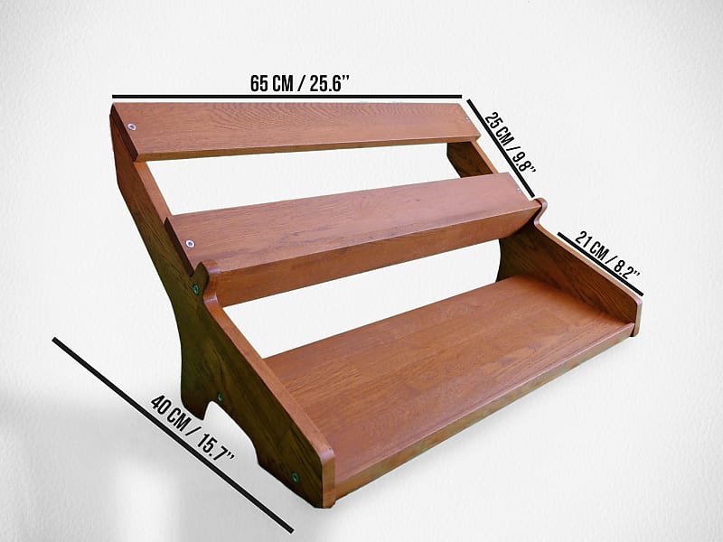 Synth stand (2tier) in Solid Wood Reverb