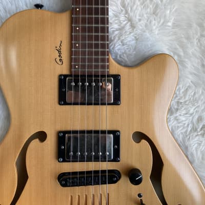 Godin Flat five - Natural spruce | Reverb